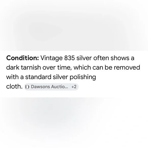 Vintage silver Geometric Necklace with Matching Bracelet - Picture 17 of 17